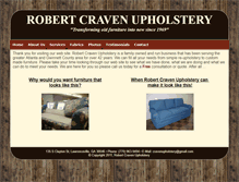 Tablet Screenshot of cravenupholstery.com